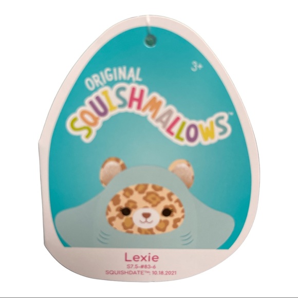 LEXIE 7.5” STINGRAY LEOPARD SQUISHMALLOW NWT - Picture 5 of 8